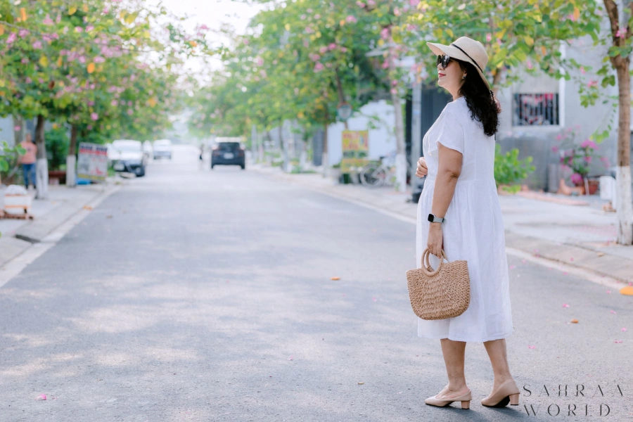 Rayon summer dress lightweight fabric